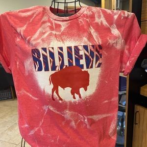 Handmade bleached, sublimation T shirt